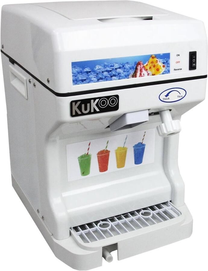 Schaafijs Machine Ijs Crusher Zomerse Drankjes Maken Hoge Capaciteit 120kg uur 435x27x36cm Zilver