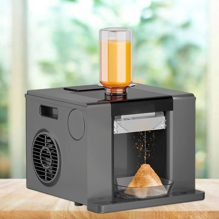 Schaafijsmachine IJscrusher Sneeuwkegel Drankjes Bereiden Snelle Ijsie 60kg Compact Ontwerp Grijs