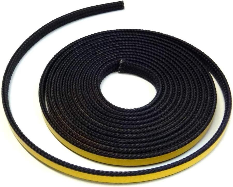Schoorsteenafdichting Tape Haard Afdichting Oven Tochtvrij Maken Zelfklevend Koord 3 m Zwart