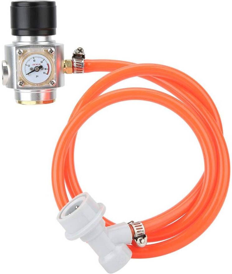 Schroefdraad CO2 Keg Charger Kit gasregelaar met slangaccessoires voor Soda Beer Keg Brewing