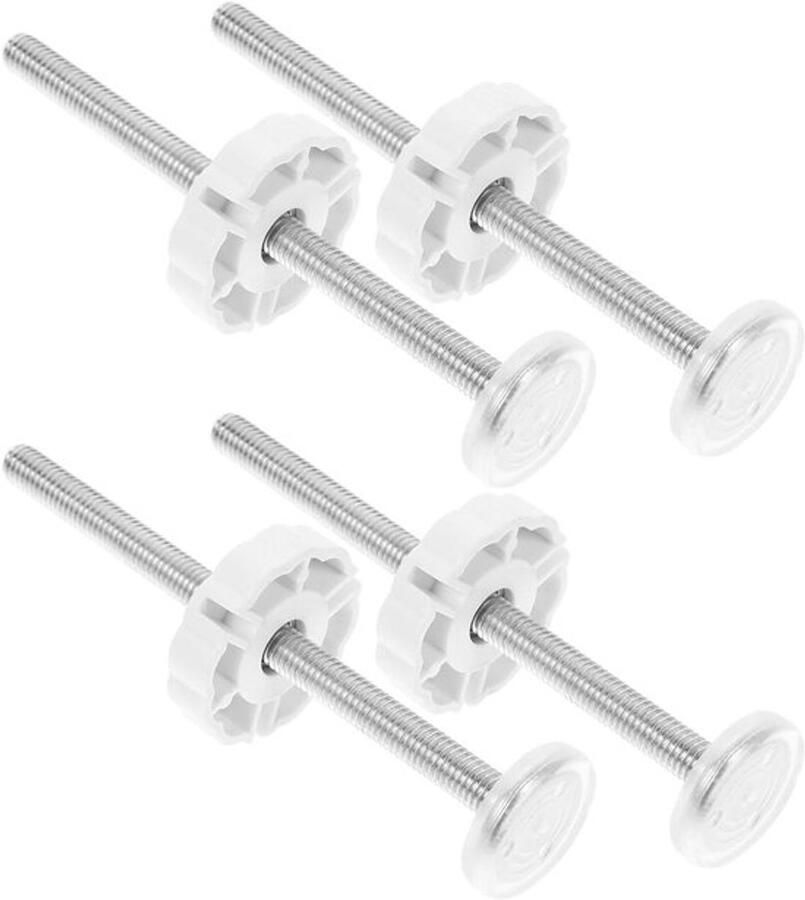 Schroefdraadspindelstangen set van 4 M8 (8 mm) voor poorten Reserveboutendeel voor drukgemonteerd beschermingsrooster voor huisdieren Spantorverlenging