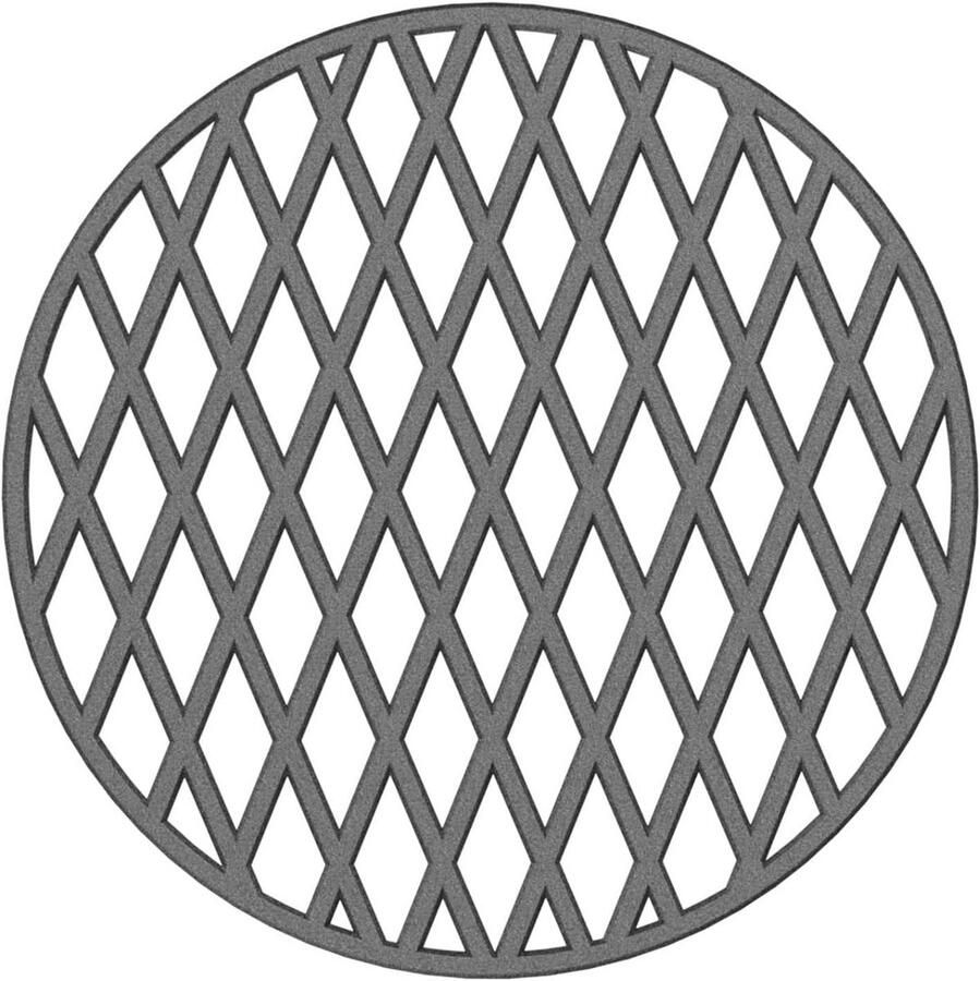 Schroeirooster Gietijzer Grillplaat Barbecueën Buiten Duurzaam Gietijzer 36cm Diameter Antraciet
