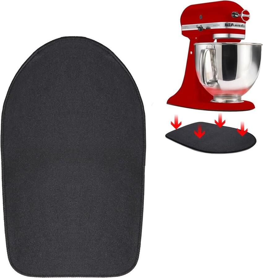 Schuifmat Keukenmachine Mixer Pad Apparaat Verplaatsen Speciaal Ontworpen 4.3L 4.8L Rood