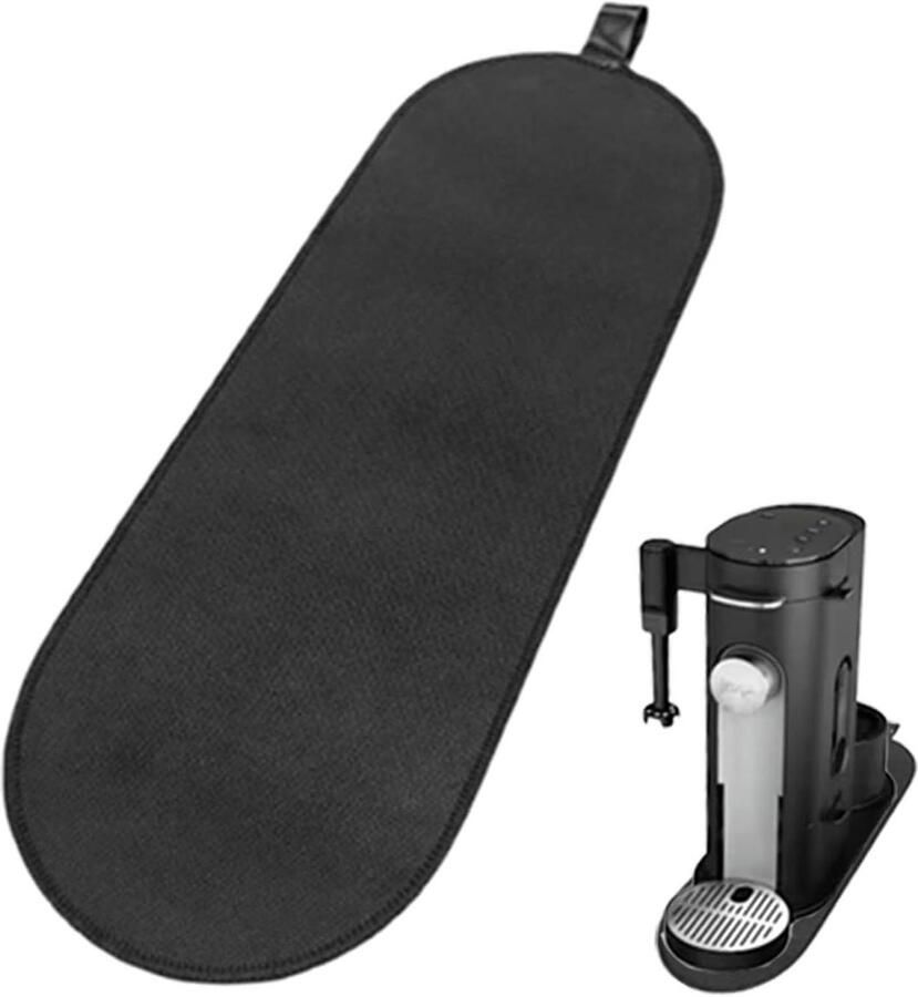 Glijmat Koffiezetapparaat Apparaat Onderlegger Makkelijk Schuiven Antislip Onderkant 42x15cm Zwart