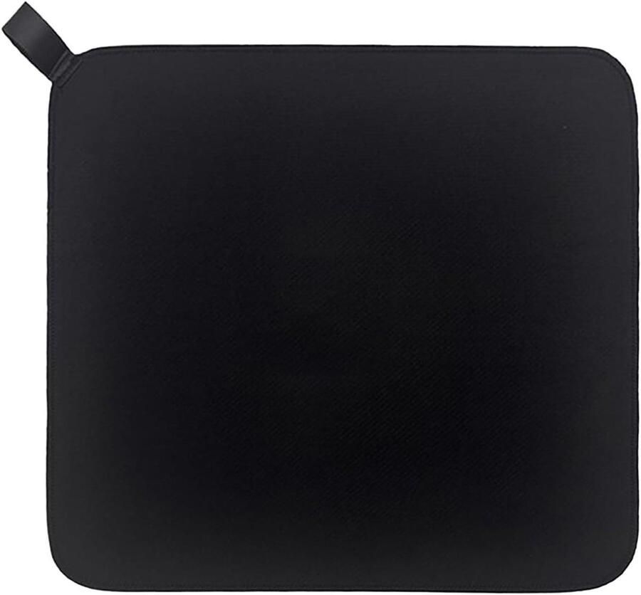 Schuifmat Koffiezetapparaat Glijplaat Keuken Aanrecht Beschermen Vloeiende Schuifbeweging 33 x 32 cm Zwart