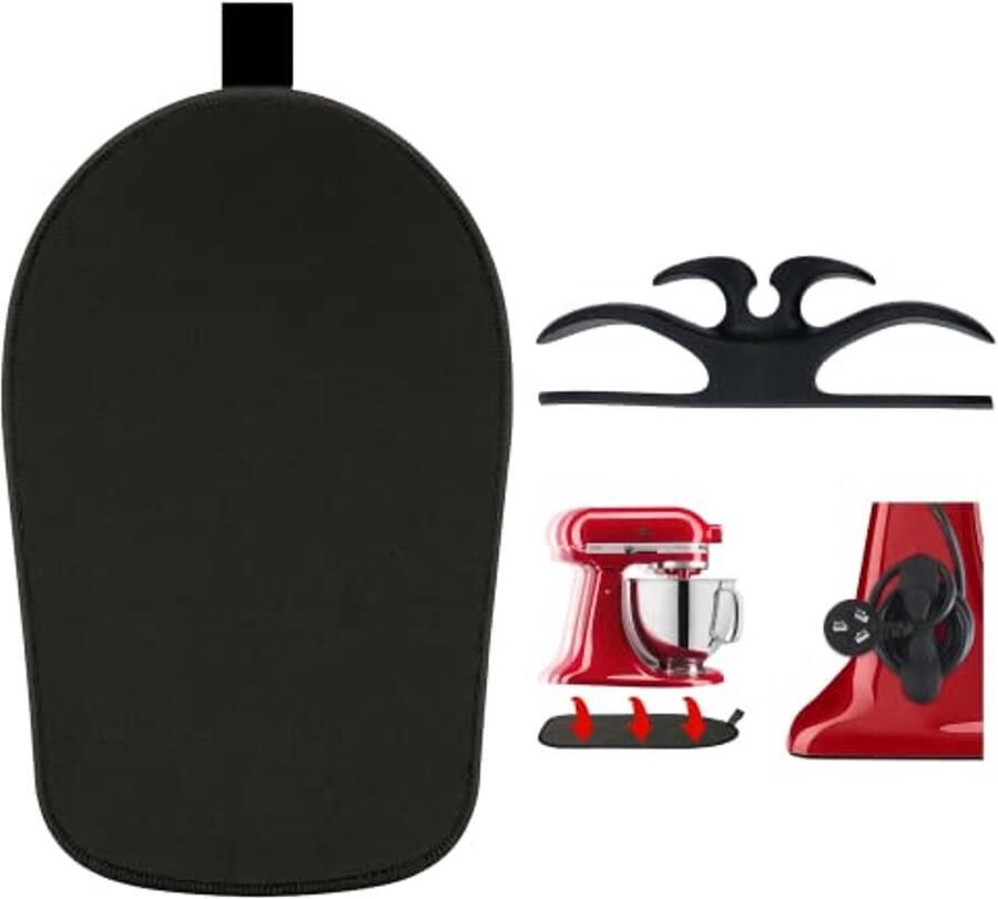 Schuifmat voor Mixer met Koordorganisatoren Keukenapparaat Slider Mat