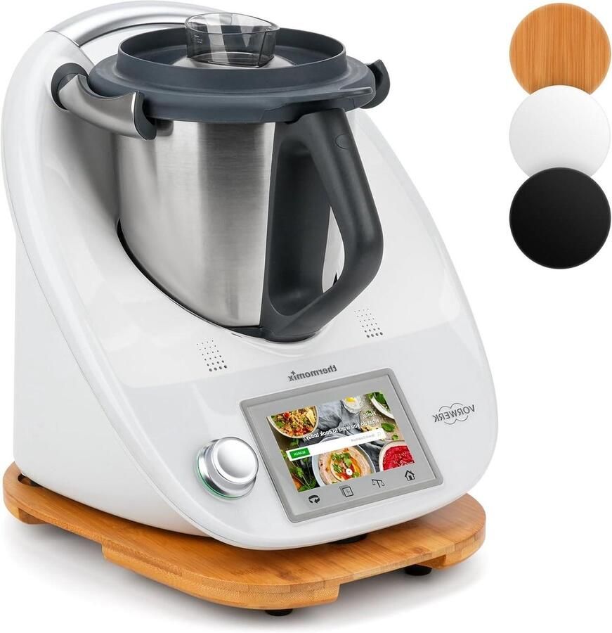 Schuifplank Keukenmachine Glijplank Bamboe Apparaat Verplaatsen Met Wielen 35x30 cm Bamboe