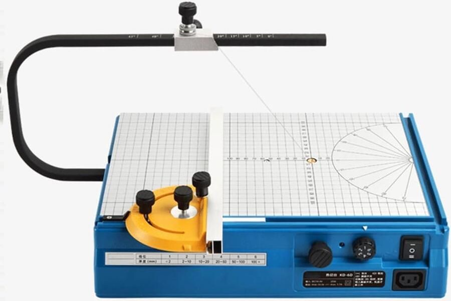 Schuim Snijmachine Hobby Snijder Modelbouw Maken Instelbare Hoek 370x260mm Tafel Zilver