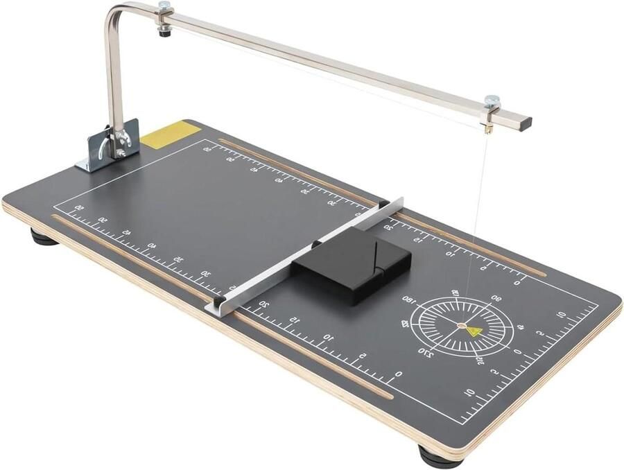 Schuimsnijmachine Hete draad snijder Precisie snijden Instelbare temperatuur 38x78cm tafel Houtkleur