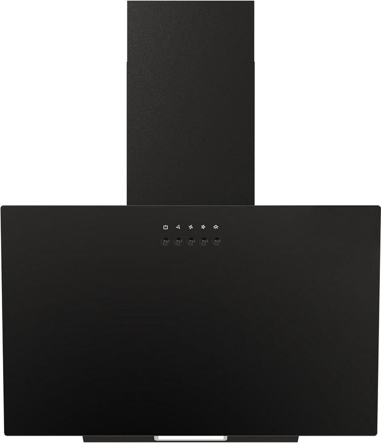 Schuine Afzuigkap 60 cm met LED-verlichting voor Afvoer of Recirculatie