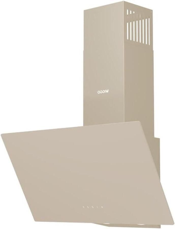 Schuine Afzuigkap Wandkap Keuken Frisse Keuken Gegalvaniseerd staal 90 cm Creme - Foto 1