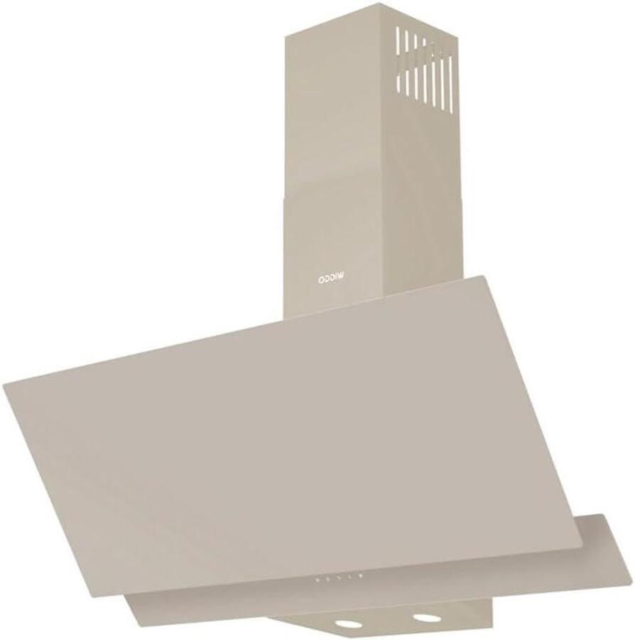 Schuine Afzuigkap Wandkap Keuken Koken Zonder Geurtjes Eco Double Vented Air Outlet 90 cm Creme