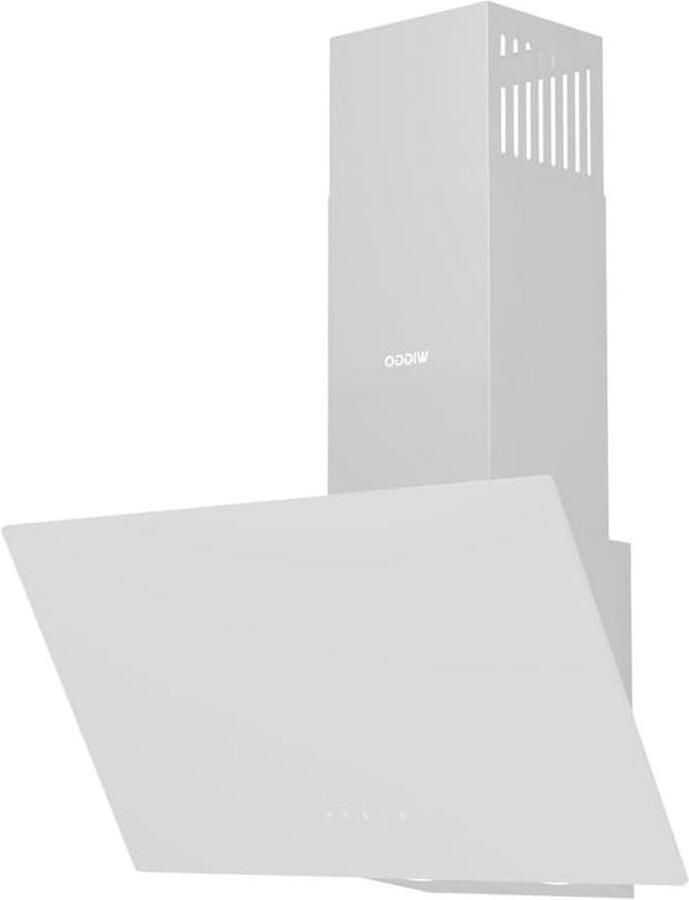 Schuine Afzuigkap Wandkap Keuken Kooklucht Verwijderen Eco Double Vented 50 cm Wit