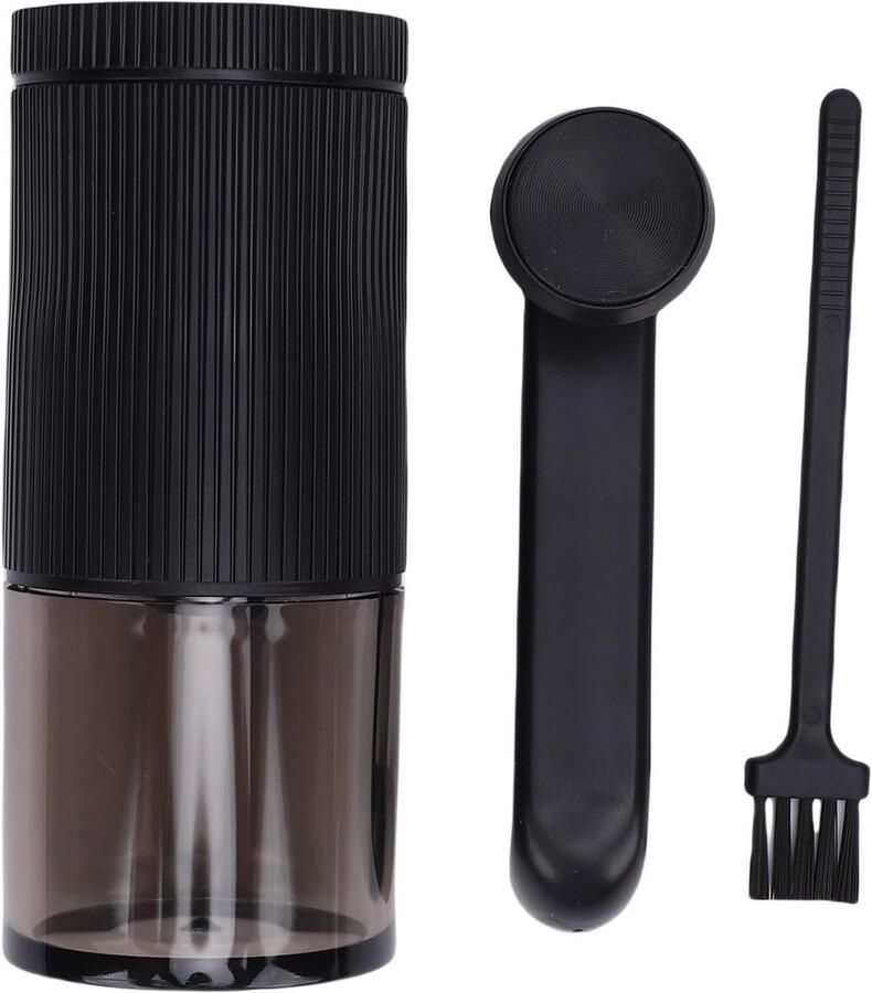 SEAFRONT Handmatige Koffiemolen Verstelbare Conische Braam Handslinger voor Thuiskantoor Campingreizen (BLACK)