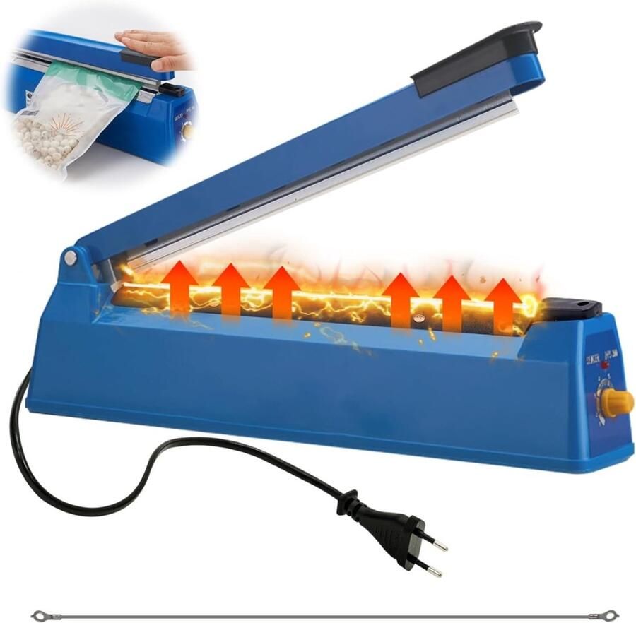 Seal Apparaat Krachtige Afdichting Met Instelbare Temperatuurregeling sealmachine Voor Luchtdicht Verpakken Van Voedsel Folie Lasser Duurzaam & Nauwkeurig Gebruik Ideaal Voor Bewaren & Vacuüm Verpakken