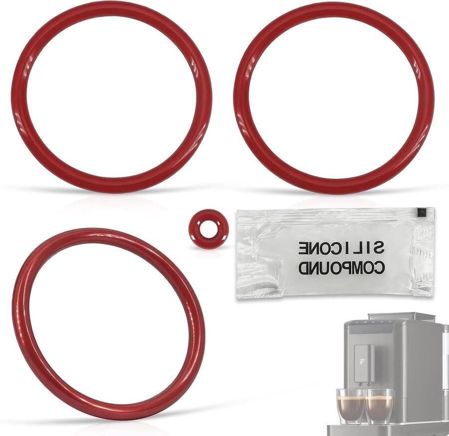 Sealing Rings voor Volautomatische Espressomachines Onderhoudsset van 4 Geschikt voor Tchibo Esperto Beko CEG en Grundig KVA 4830 Hoogwaardige afdichtingen voor optimale prestaties