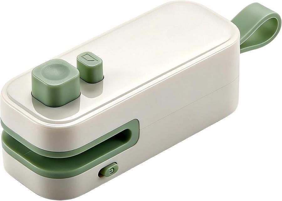 Sealmachine Mini-sealmachine 2-in-1 Oplaadbare warmteseal- en snijmachine Draagbaar Handzame snackzaksealmachine geschikt voor het sealen van snacks thuis compact en gemakkelijk op te bergen milieuvriendelijk