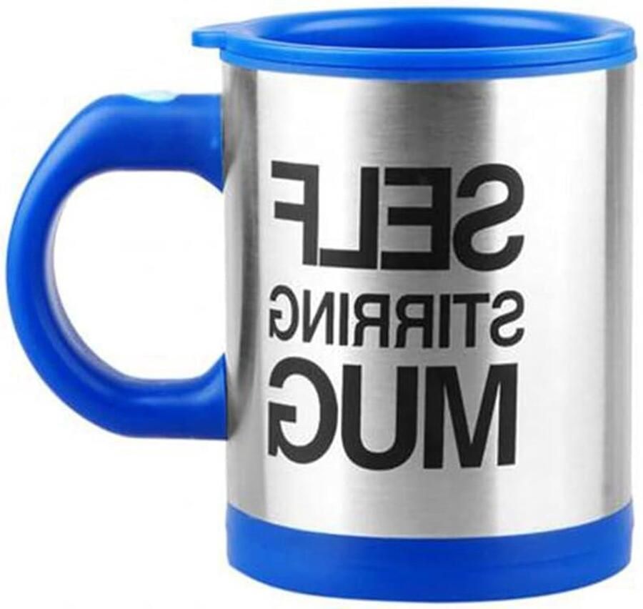 Self Moving Coffee Mug Cup 400ml Reusable Coffee Cup Stainless Steel Automatic Electric Mixing Cup for Home Office Travel
