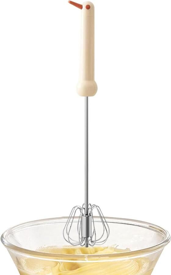 Semi-automatische mixer Keuken garde Snel kloppen Draadloos ontwerp 34 cm Crèmekleurig