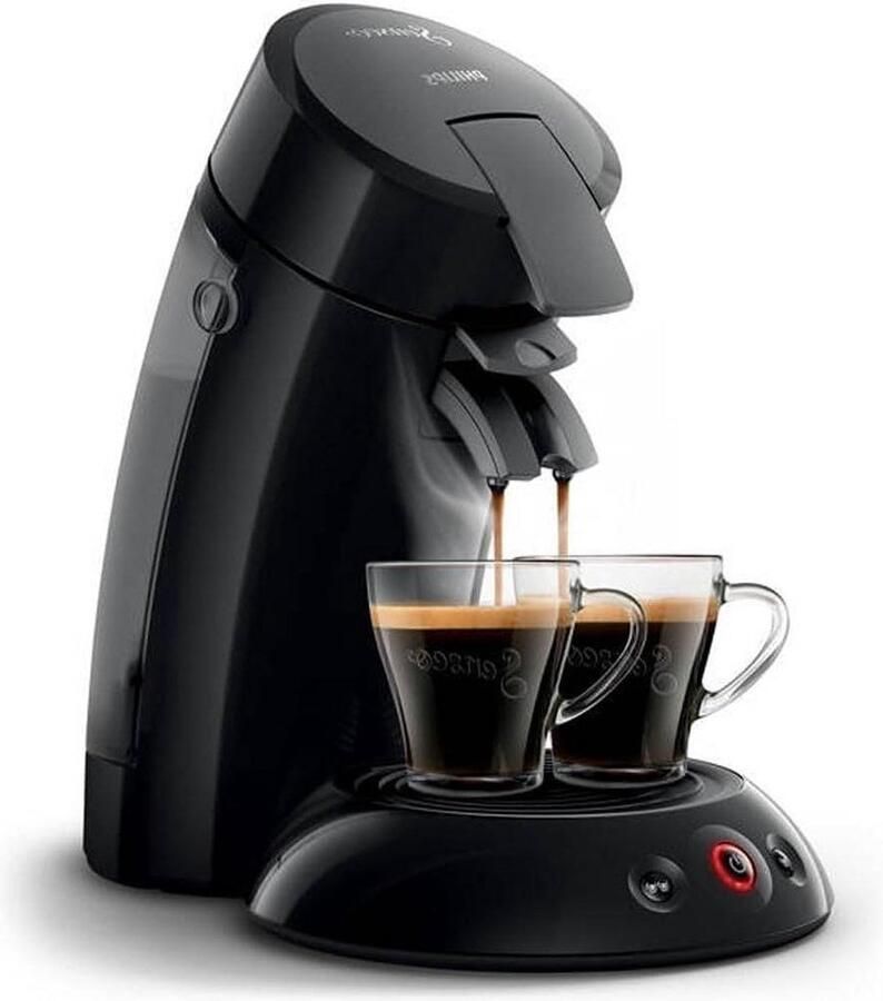 Senseo Original Koffiepadmachine Crema Plus-Technologie Koffieboost-Technologie Snel en Gemakkelijk Vollere en Rijkere Smaak 1450 W 0.7 Litre Zwart (HD6553 67)