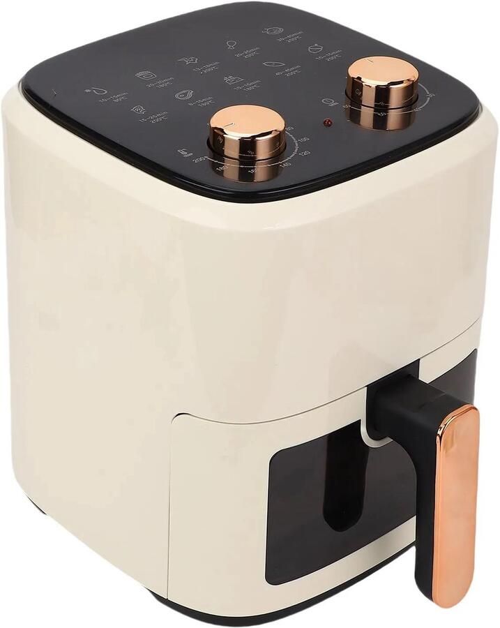 Sensova Airfryer 5 Liter Olievrij Heteluchtfriteuse Multifunctionele Elektrische Friteuse met 8 Automatische Programma s 1350W Vermogen Grote Capaciteit voor Gezond Snel en Vetarm Koken Thuis