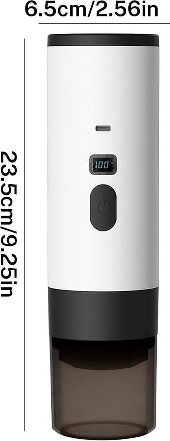 Sensova Draagbaar Elektrisch Koffiezetapparaat 3-in-1 Koffiemachine Voor Koffiecups en Gemalen Koffie Draadloos Espresso Apparaat Voor Reizen Auto Camping en Onderweg - Foto 2