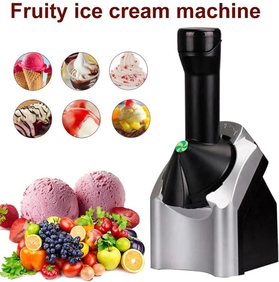 Sensova IJsmachine voor Thuis met Automatische Fruitverwerking – Gezonde IJsmaker voor Bevroren Fruit Milkshakes en Sorbet – Ice Cream Maker voor Natuurlijk IJs Zonder Toevoegingen