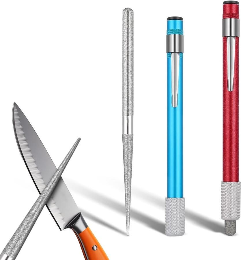 Serrated Mes Sharpener voor Zakmessen met Inklapbare Diamant Ideaal voor Buiten koken en Jagen Hoogwaardige Mesaccessoires