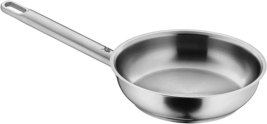 Serveer Braadpan Roestvrijstalen pan Vlees braden Gelijkmatige warmteverdeling 20 cm Zilver