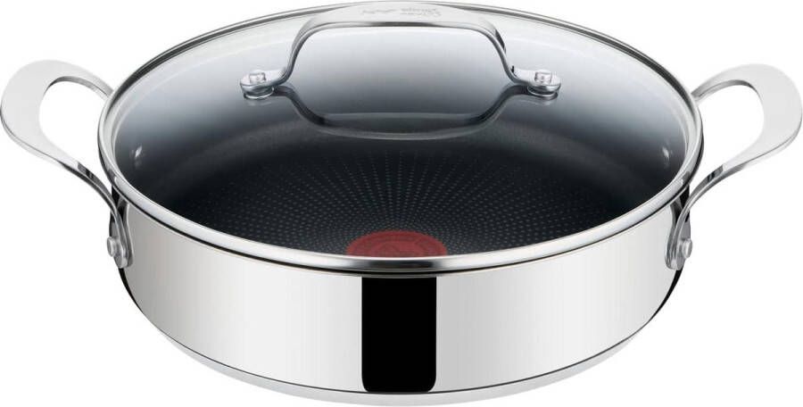 Serveerpan 25 cm 2-delige set met antiaanbaklaag roestvrij staal vaatwasmachinebestendig geschikt voor inductiekookplaat SET20 Jamie Oliver