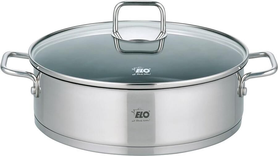 Serveerpan Citrien Kookpan Ovenschaal Lekker Koken Accutherm Bodem 28cm 4.4L Roestvrij Staal