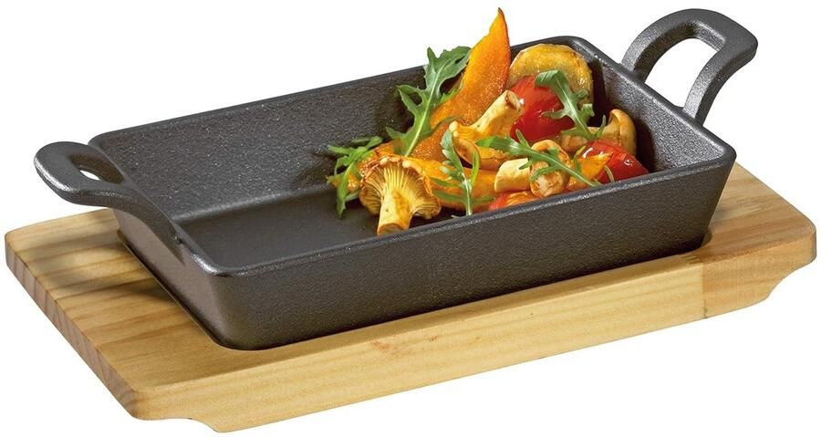 Serveerpan gietijzer-Kp305051015 zwart