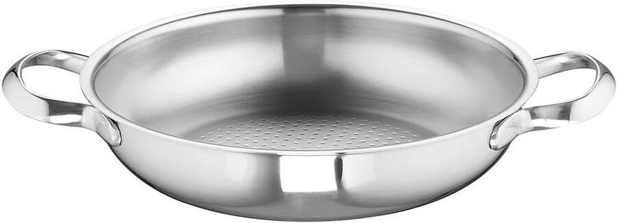 Serveerpan Kookpan Keukenwerk Energiebesparende bodem 20 cm Zilver