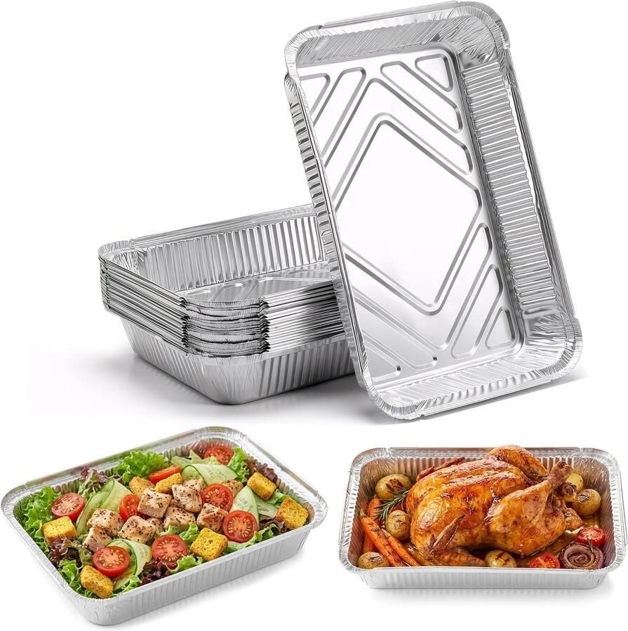 Serveerschaal met koelelement Aluminium 1 stuk Ideaal voor Barbecues Voor Buiten