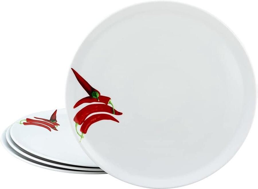 Servies Set Pizza Borden Gezellig Tafelen Europees Porselein 33 cm Diameter Wit