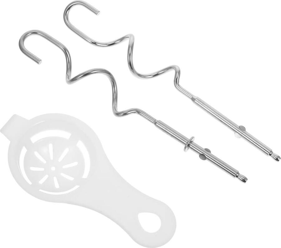 Set Mixer Accessoires voor Keuken Deeg Kneedhaak Handmixer Onderdelen Vervangingen en Keukenhulpmiddelen van RVS