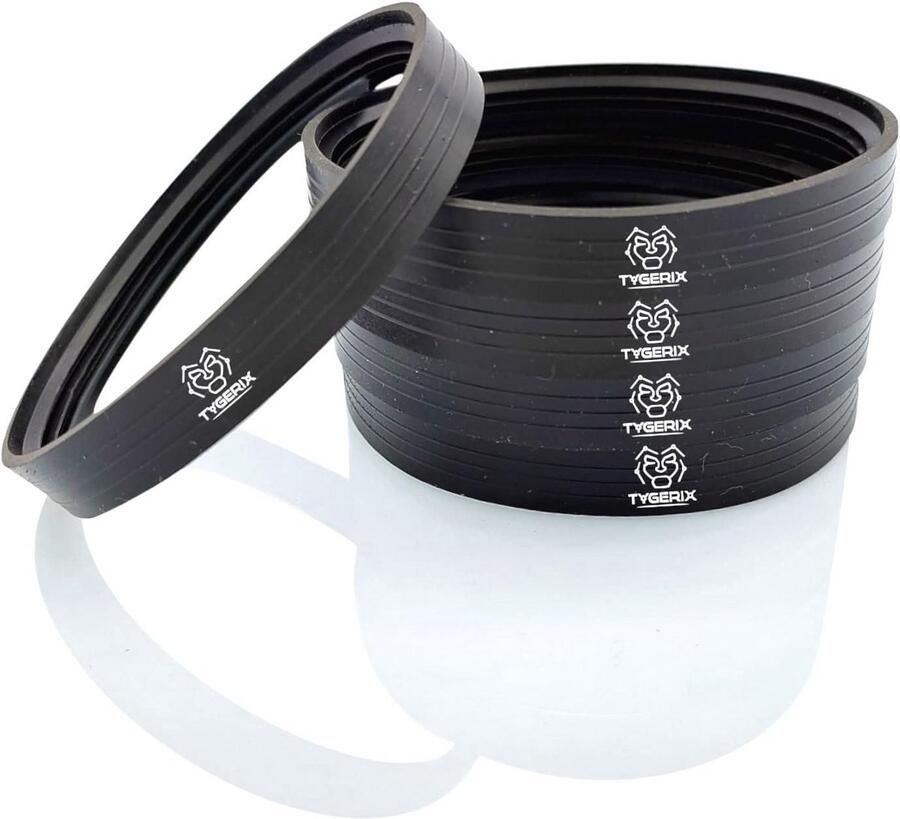 Set Pakkingen Rubberen Afdichtingen Oven Onderhoud Hittebestendig Ontwerp 80 mm Diameter Zwart