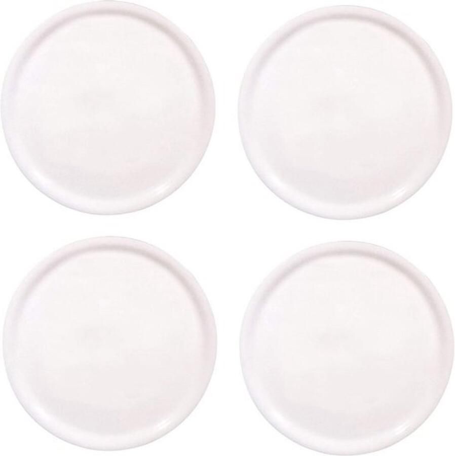 Set Pizzaborden 4 stuks Ø31 cm Porselein Wit