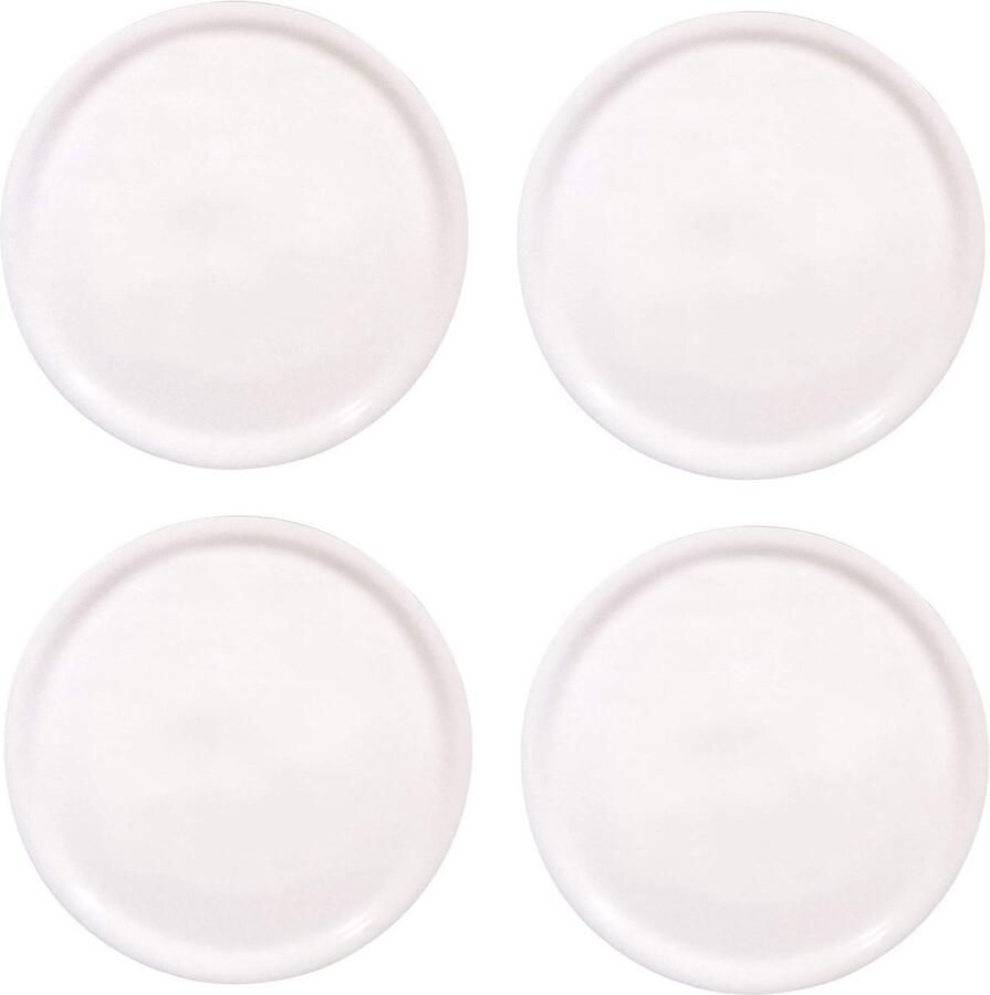 Set Pizzaborden 4 stuks Ø31 cm Porselein Wit