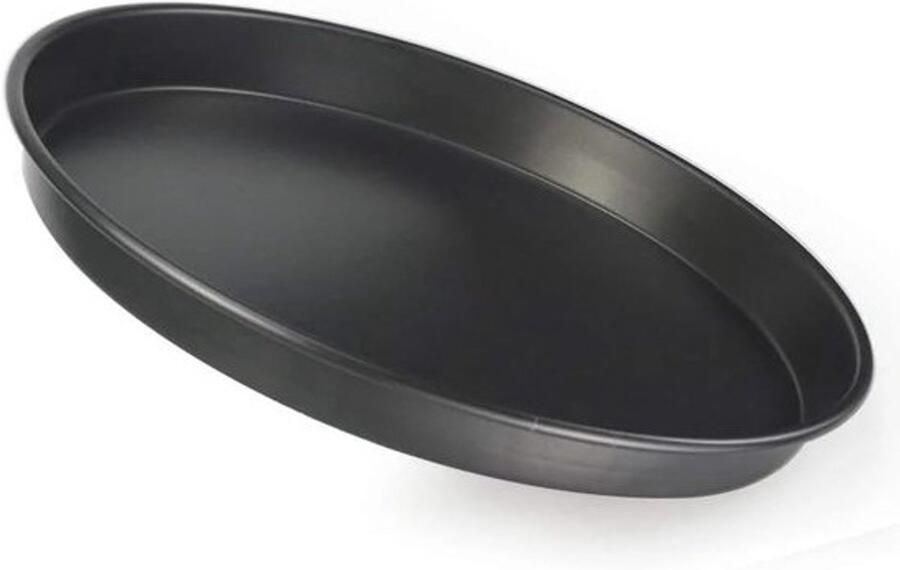 Set pizzaborden Bakplaat en dienblad Voor gebruik in de oven Antiaanbaklaag 6 tot 10 inch Zwart