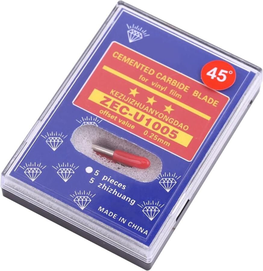Set van 10 vervangende snijbladen voor plotters 30 45 60 graden snijbladen voor snijmachines