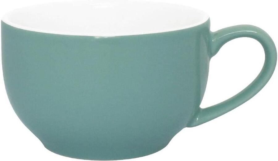 Set van 12 Aqua Koffiekopjes 228ml Porselein Ideaal voor Espresso en Melk