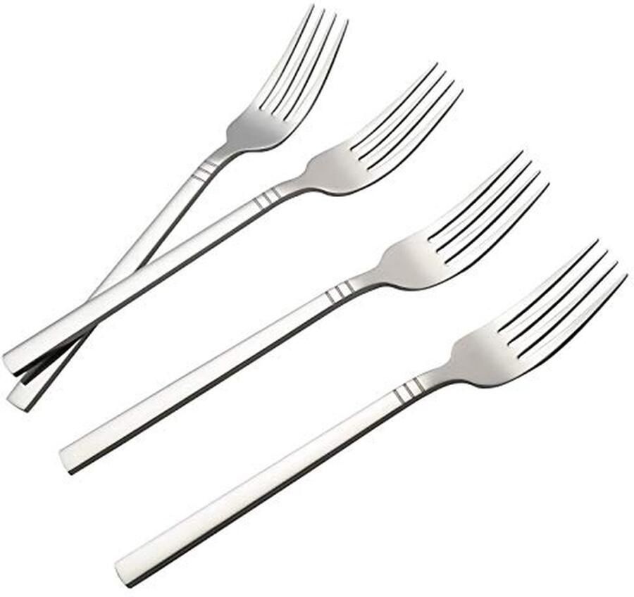 Set van 12 roestvrijstalen dinervorken – 18 10 kwaliteit