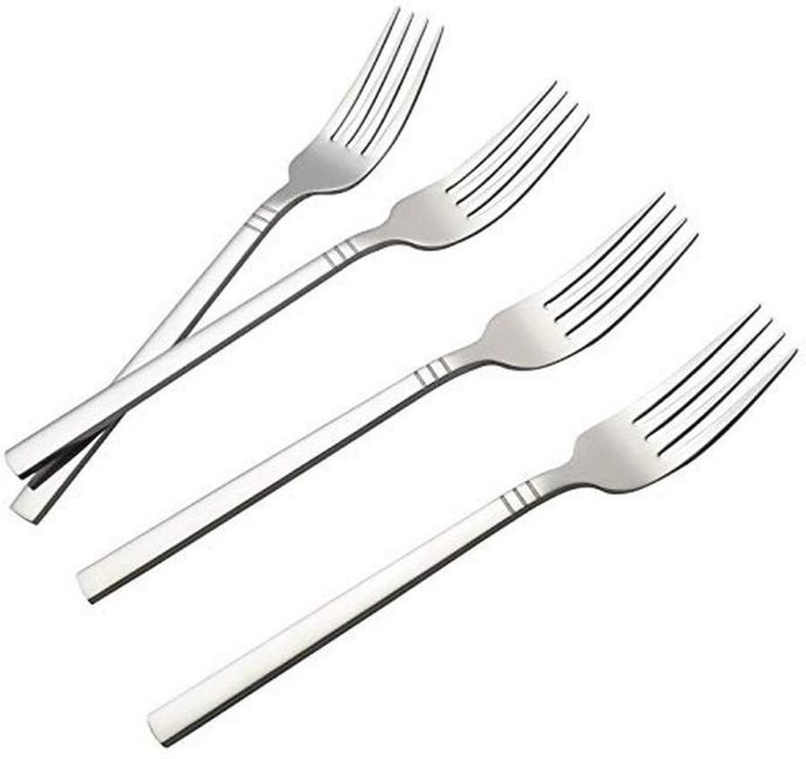 Set van 12 roestvrijstalen dinervorken – 18 10 kwaliteit