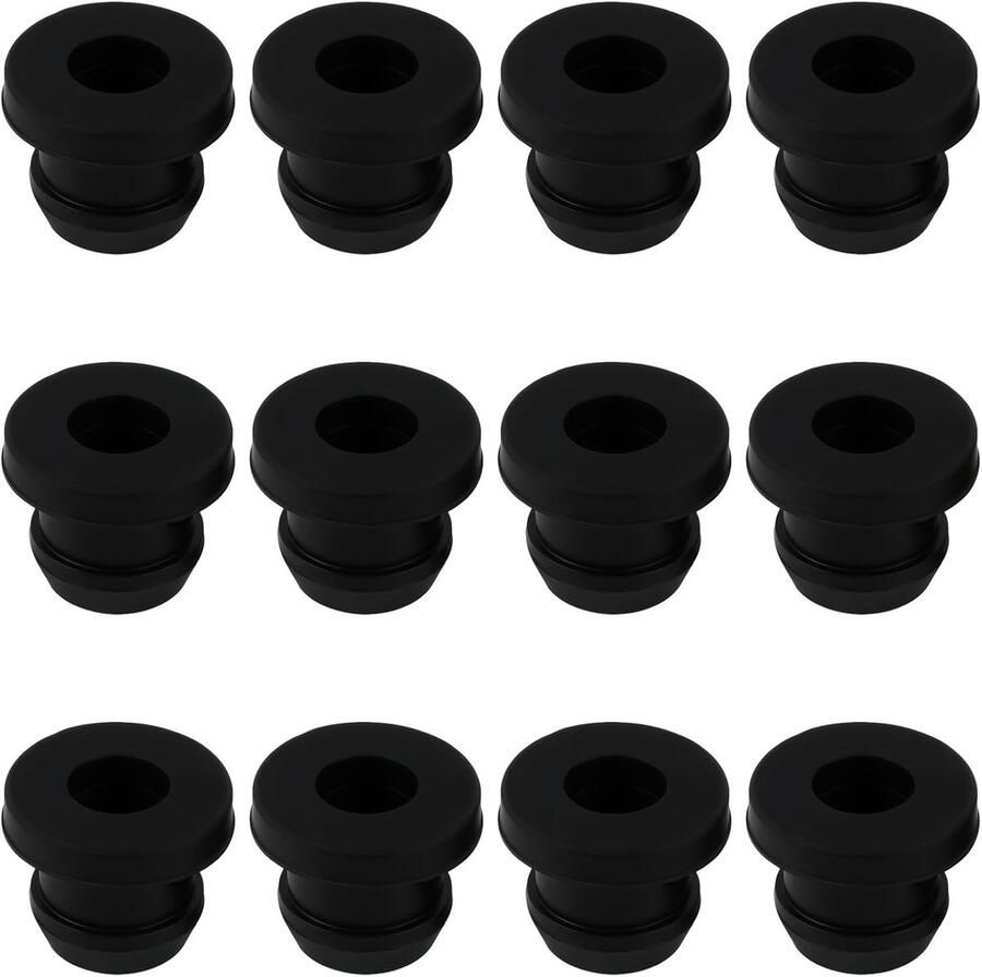 Set van 12 rubberen piping racks met 5mm stangen duurzame rubberen voeten voor motorhome kookplaten accessoires voor veilige potsteunen en stabiliteit
