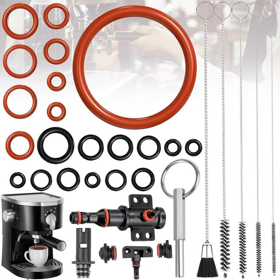 Set van 15 O-Ringen voor Koffiemachines Siliconen O-Ring Seals Onderhoudsset voor Koffieapparaten Duurzame O-Ringen voor Optimale Prestaties