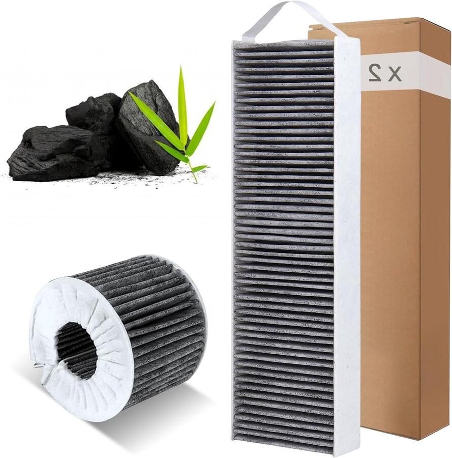 Set van 2 Actieve Koolstoffilters voor Afzuigkappen Vervangingsfilters Huishoudelijke Accessoires Geschikt voor Modellen