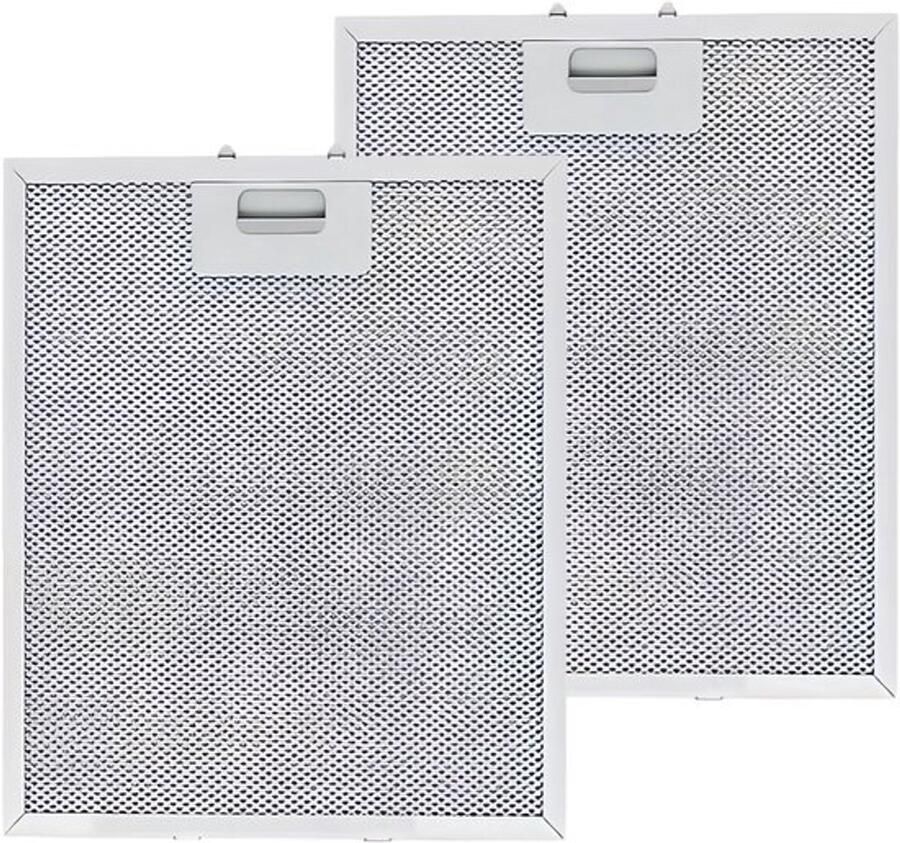 Set van 2 Aluminium Filters voor Afzuigkappen 5 Lagen Vetfilter 260 x 320 x 9 mm Geschikt voor Keuken en Restaurant Afzuigkappen