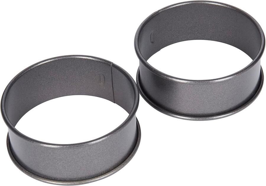 Set van 2 Anti-Aanbak Ringen voor Perfect Gebakken Eieren Omeletten en Pannenkoeken