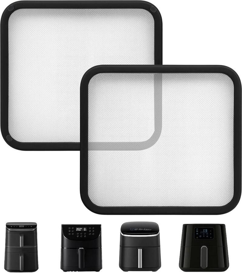 Set van 2 Anti-Spat Platen voor heteluchtfriteuse: Houd uw Airfryer Schoon